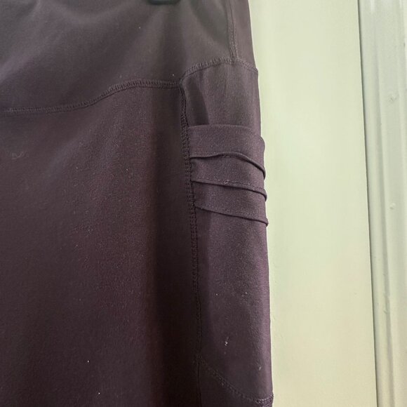 Tangerine Womens XXL Plum High-Waisted Leggings W/Ruched Side Details Stretchy F - Picture 8 of 10